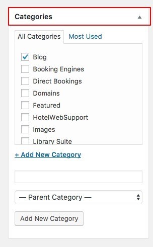categories in wordpress